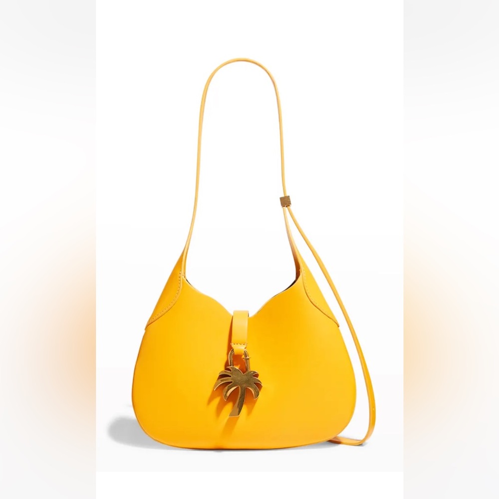 Palm Angels Palm Tree Leather Hobo Bag
